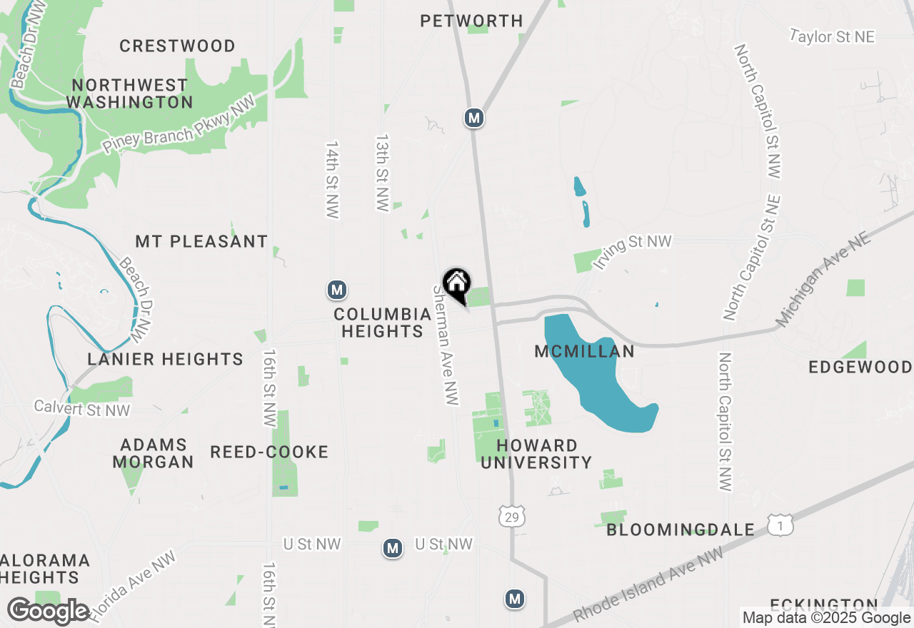 Map of 772 Columbia Road Nw, Washington, DC 20001