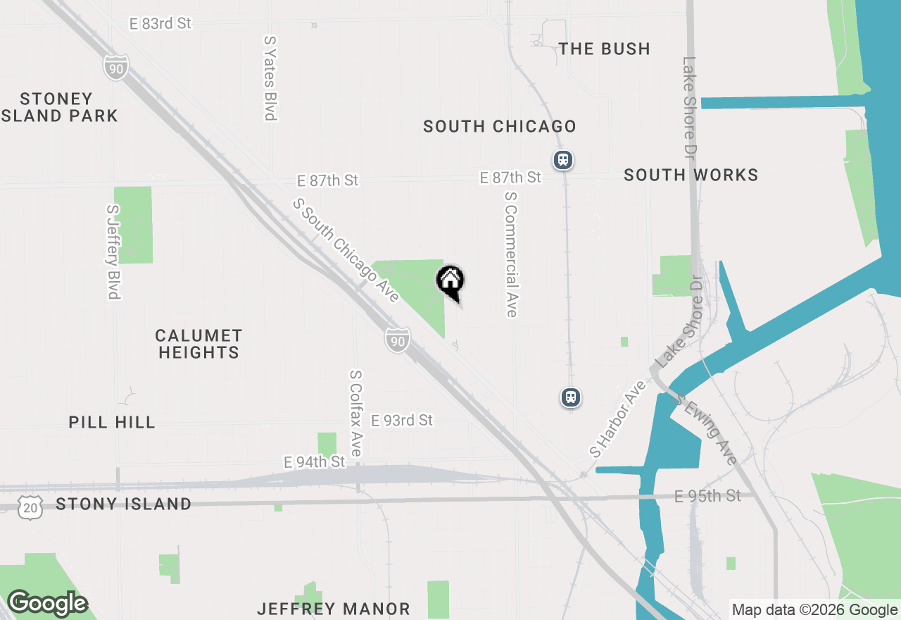 Map of 9015 S Muskegon Avenue, Chicago, IL 60617