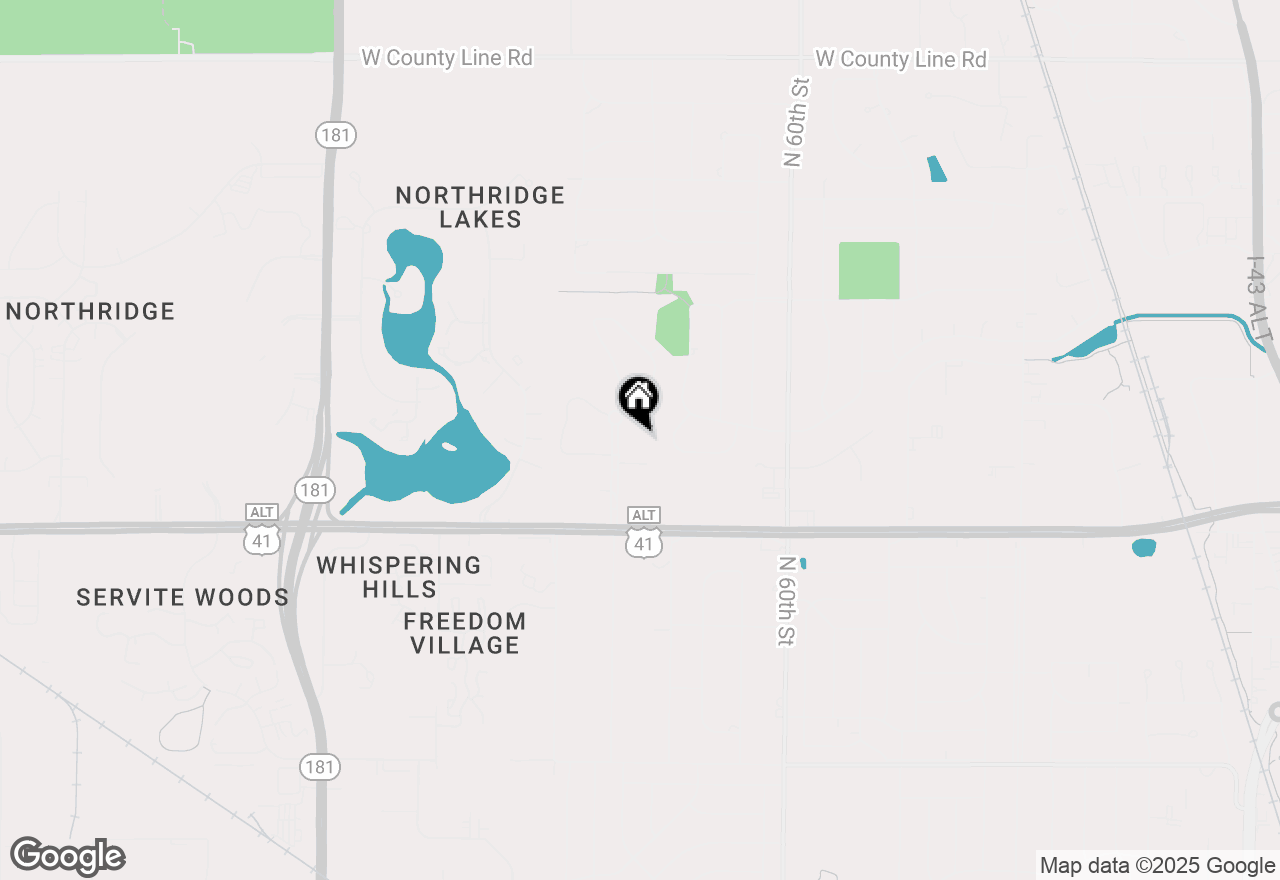 Map of 8900 N Park Plaza Ct #115, Brown Deer, WI 53223