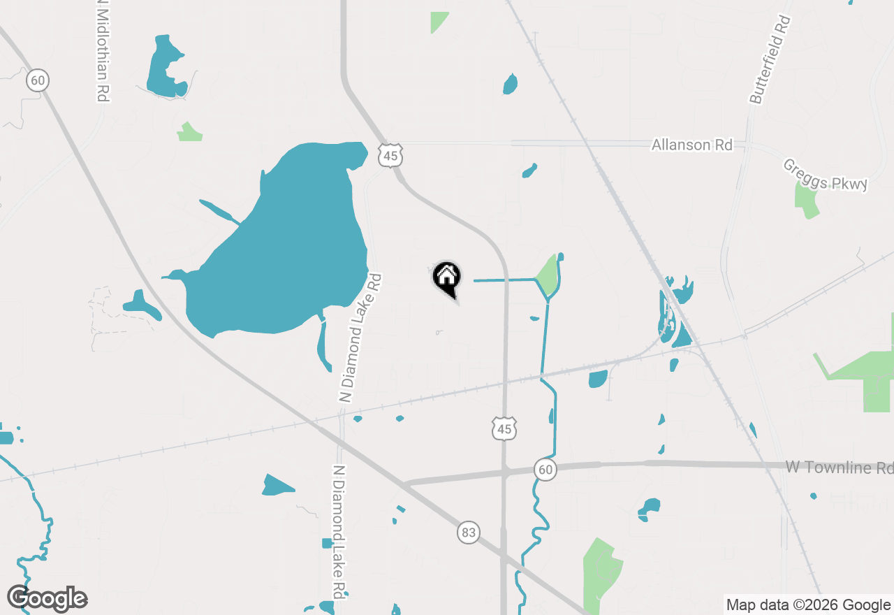 Map of 524 Jennifer Circle, Mundelein, IL 60060
