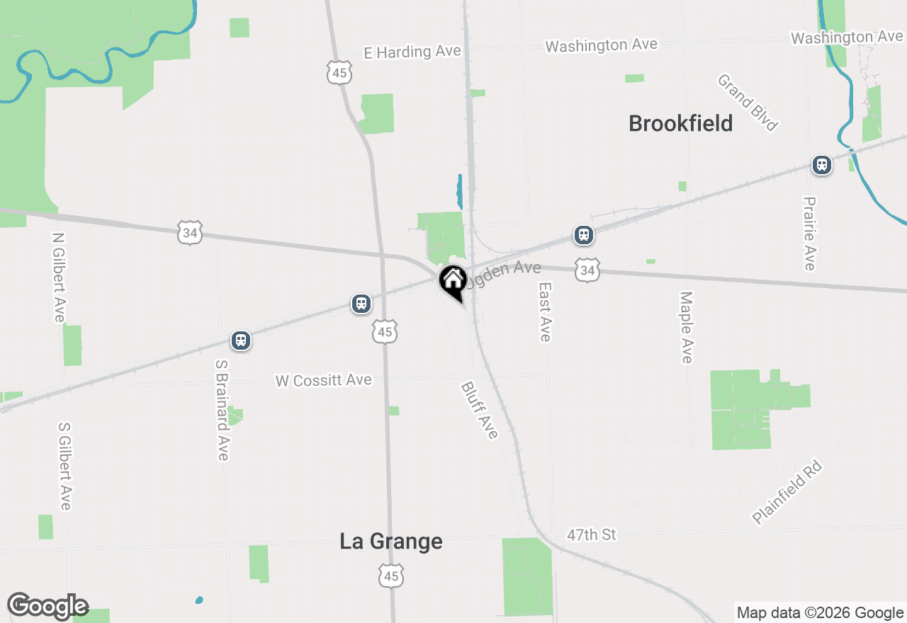 Map of 311 E Franklin Avenue, La Grange, IL 60525