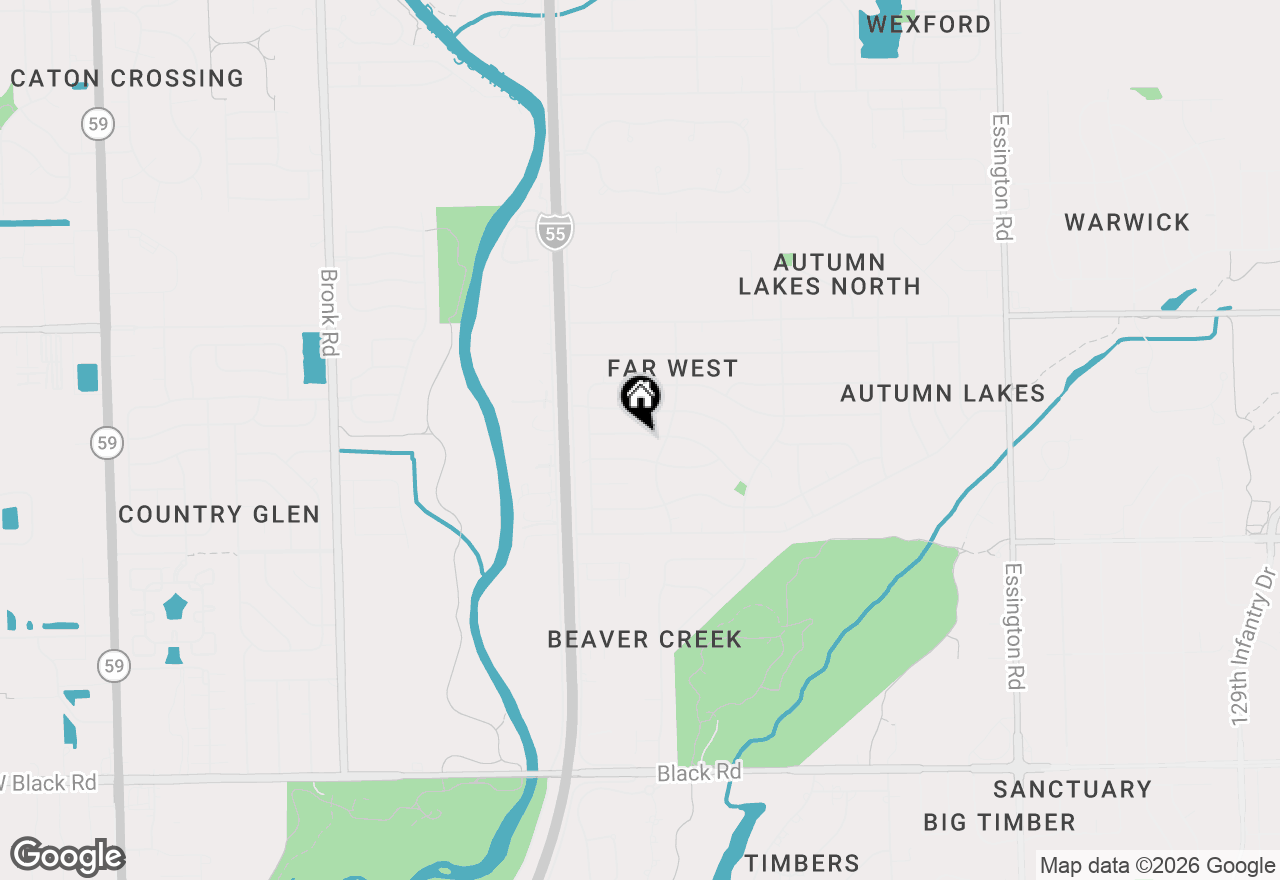Map of 3842 Jonathan Simpson Drive, Joliet, IL 60431