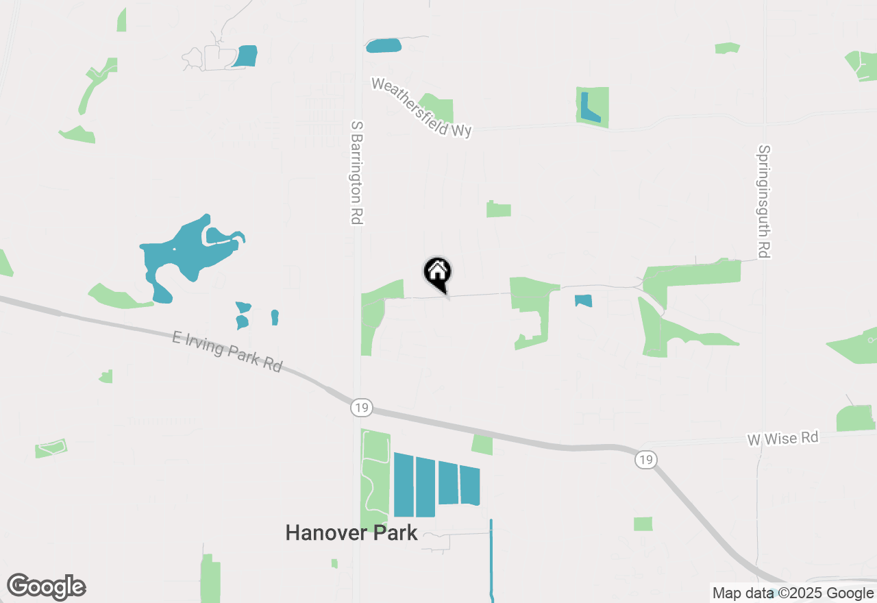 Map of 1303 Kingsbury Drive #A, Hanover Park, IL 60133