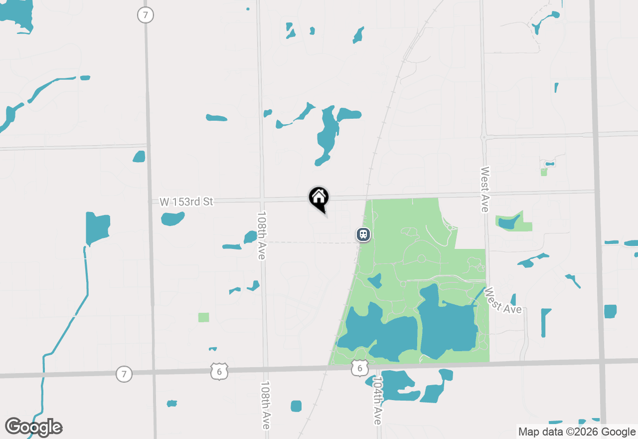 Map of 10648 W 154th Street, Orland Park, IL 60462