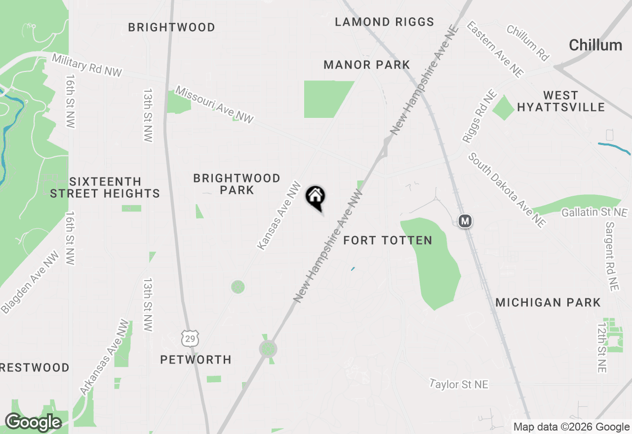 Map of 246 Gallatin Street Nw, Washington, DC 20011