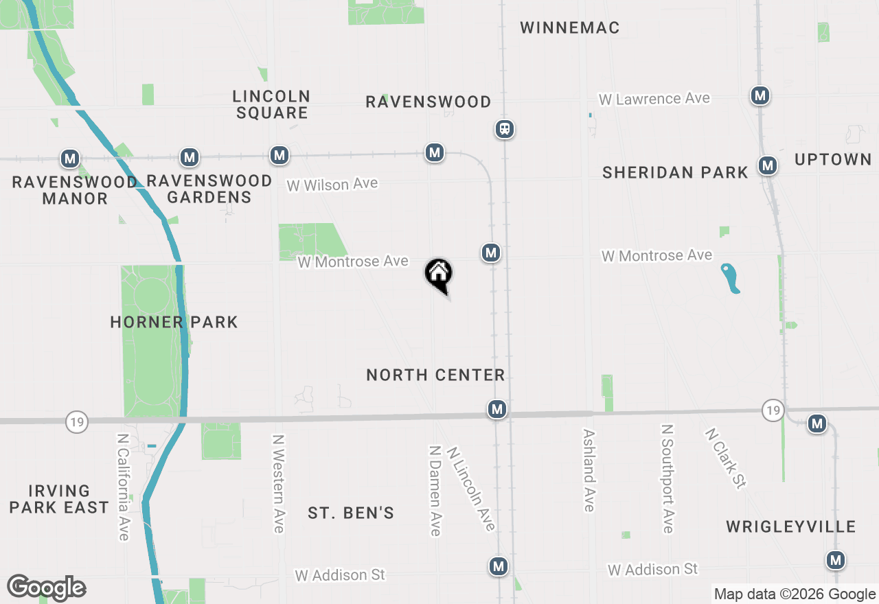 Map of 1965 W Cullom Avenue #3, Chicago, IL 60613