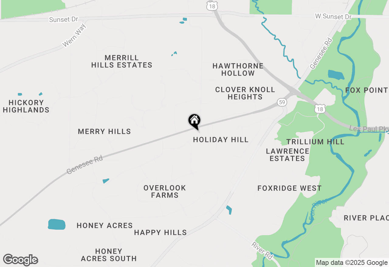 Map of S38W27056 Cider Hills Dr, Waukesha, WI 53189