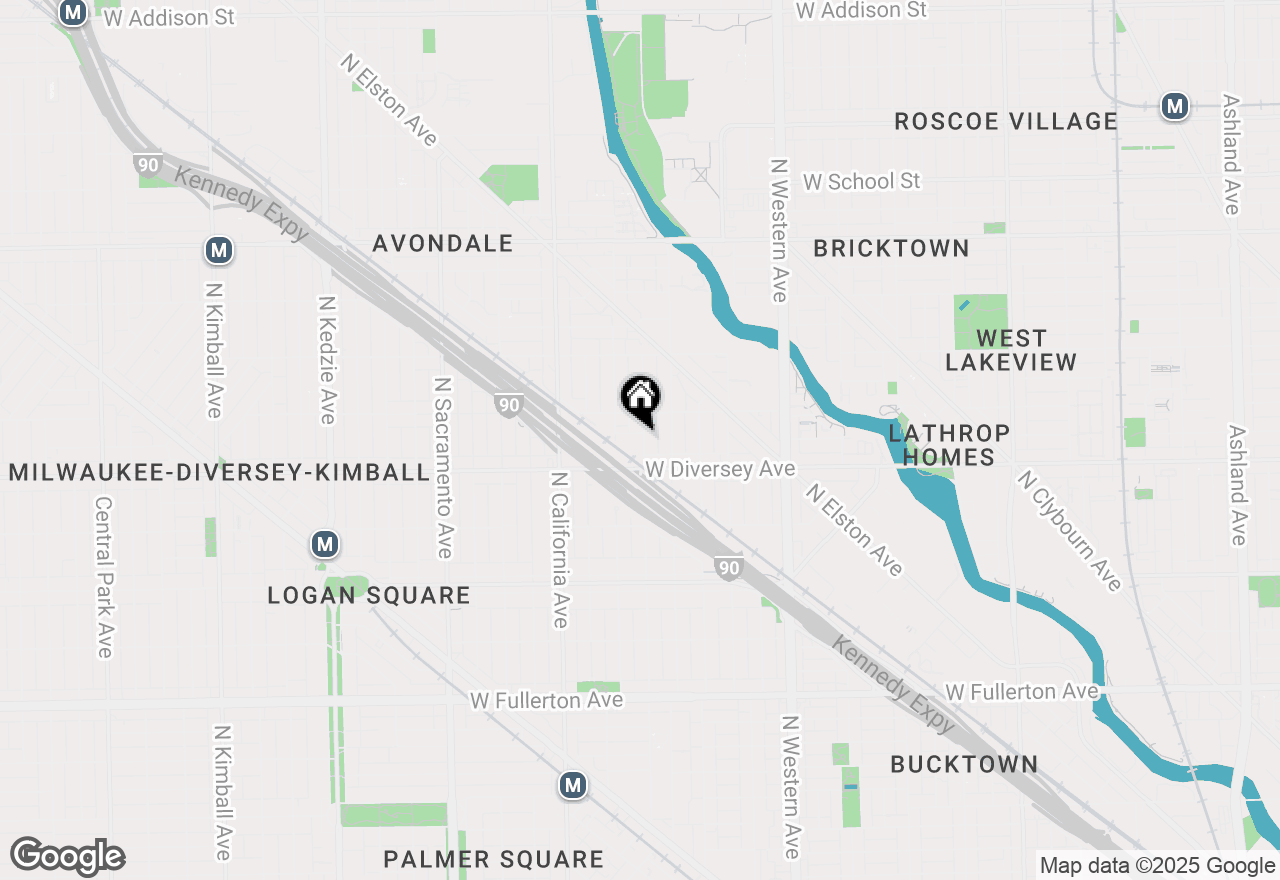 Map of 2828 N Talman Avenue #D, Chicago, IL 60618