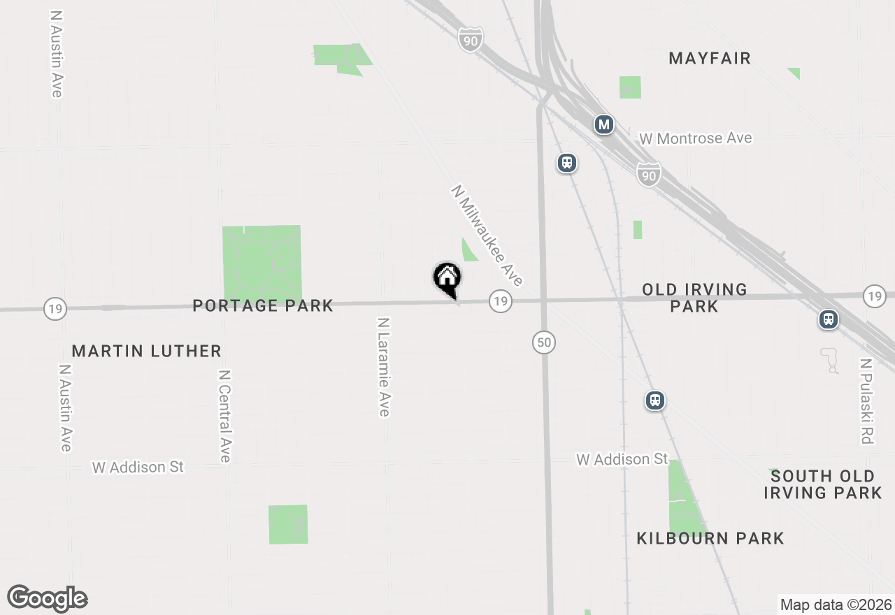 Map of 5021 W Irving Park Road, Chicago, IL 60641