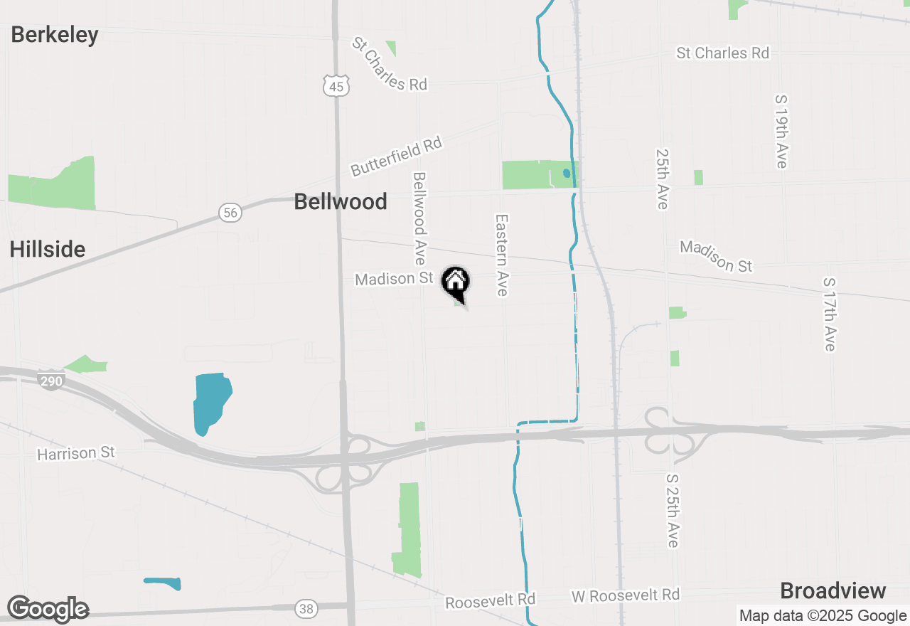 Map of 3509 Wilcox Avenue, Bellwood, IL 60104