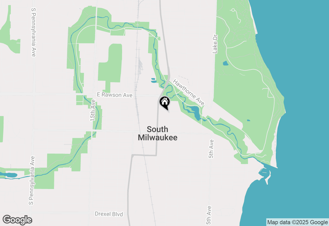 Map of 913 Manitoba Ave, South Milwaukee, WI 53172