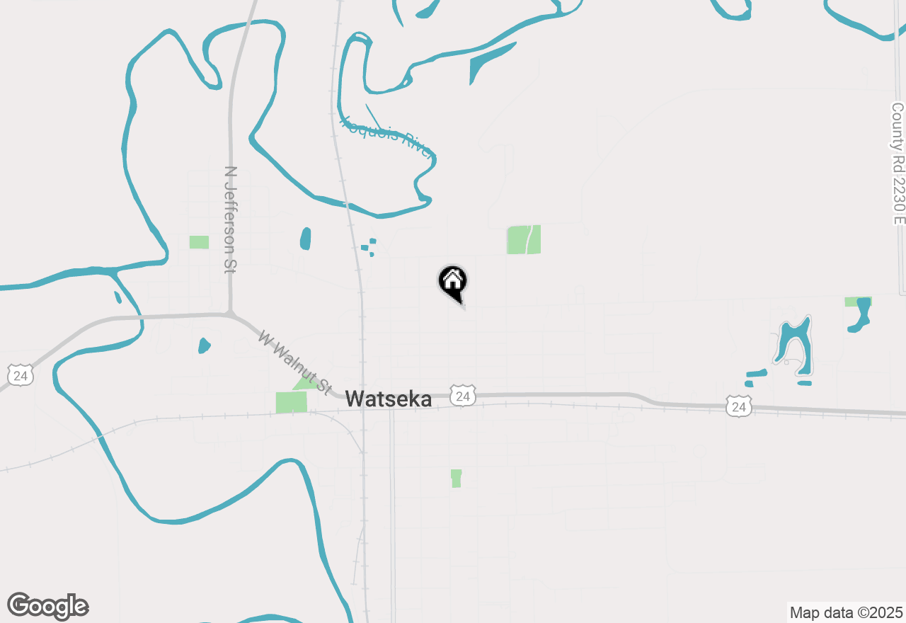 Map of 424 N 4th Street, Watseka, IL 60970