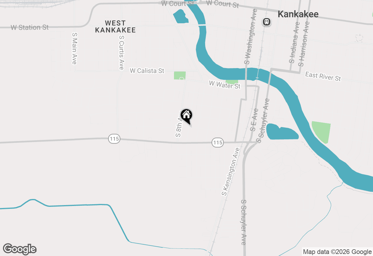 Map of 1205 S 7th Avenue, Kankakee, IL 60901