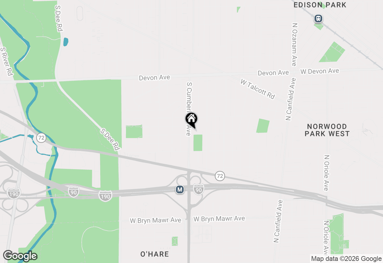Map of 1609 S Cumberland Avenue, Park Ridge, IL 60068