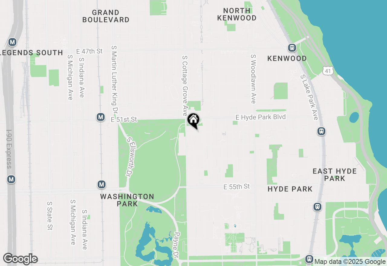 Map of 822 E 52nd Street, Chicago, IL 60615