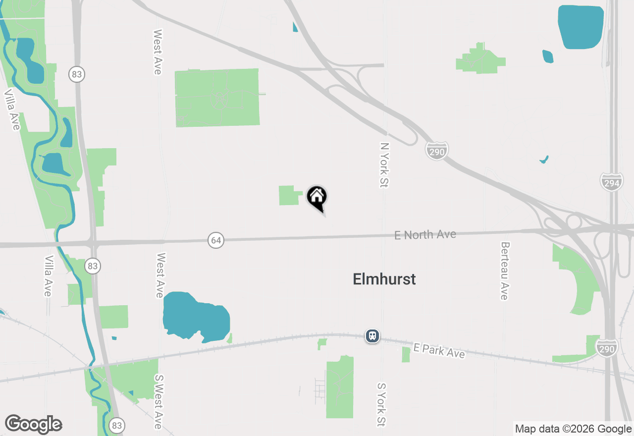 Map of 311 N Elm Avenue, Elmhurst, IL 60126