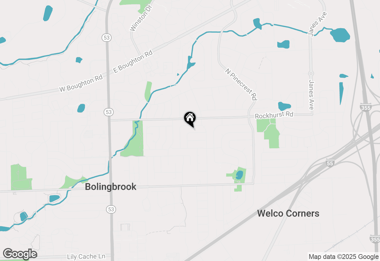 Map of 223 Kenilworth Drive, Bolingbrook, IL 60440