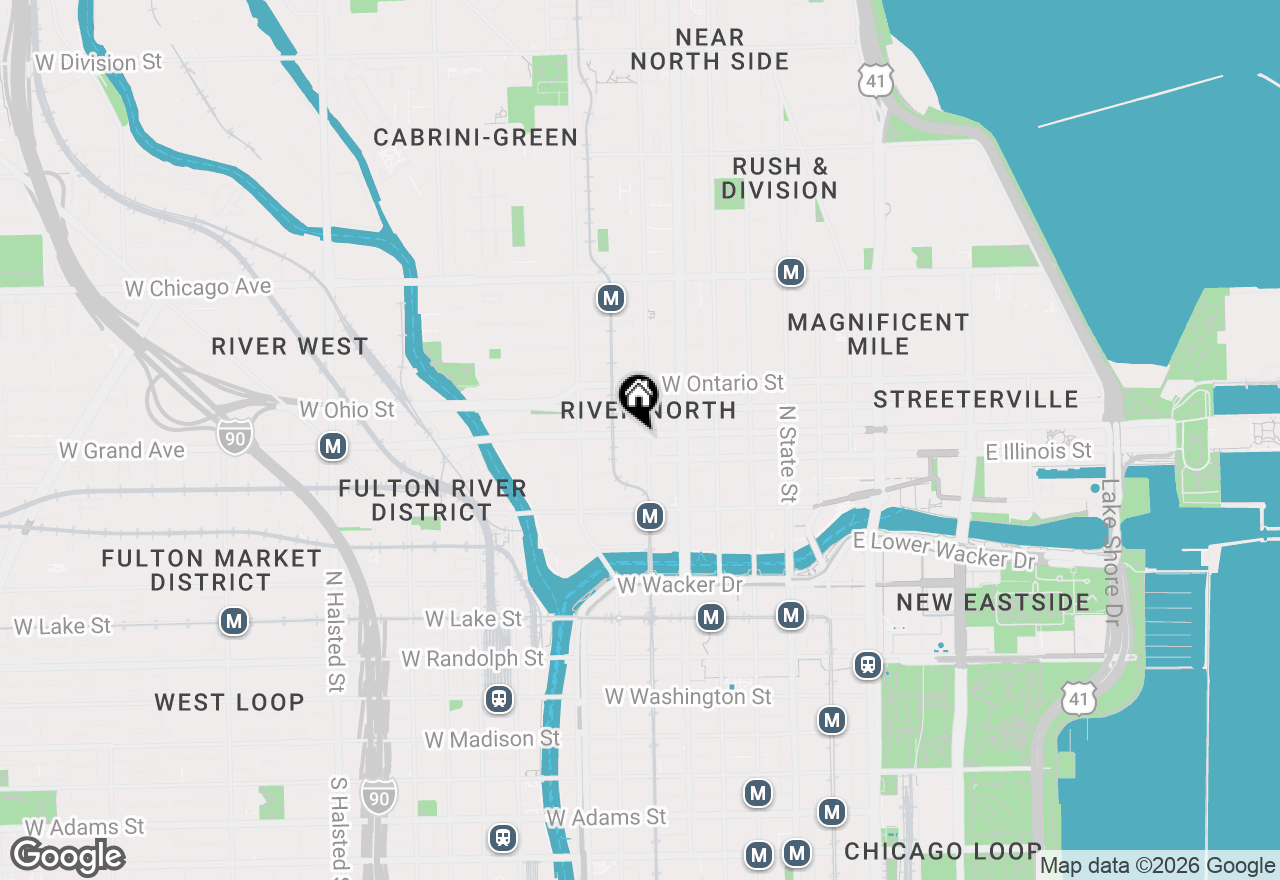 Map of 201 W Grand Avenue #803, Chicago, IL 60654