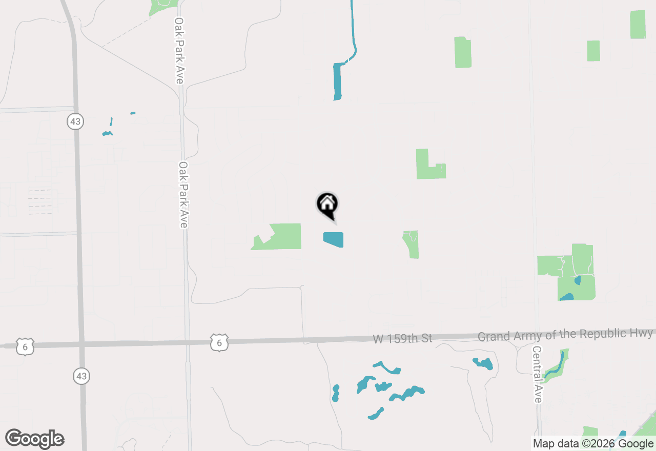 Map of 6301 Victoria Drive, Oak Forest, IL 60452