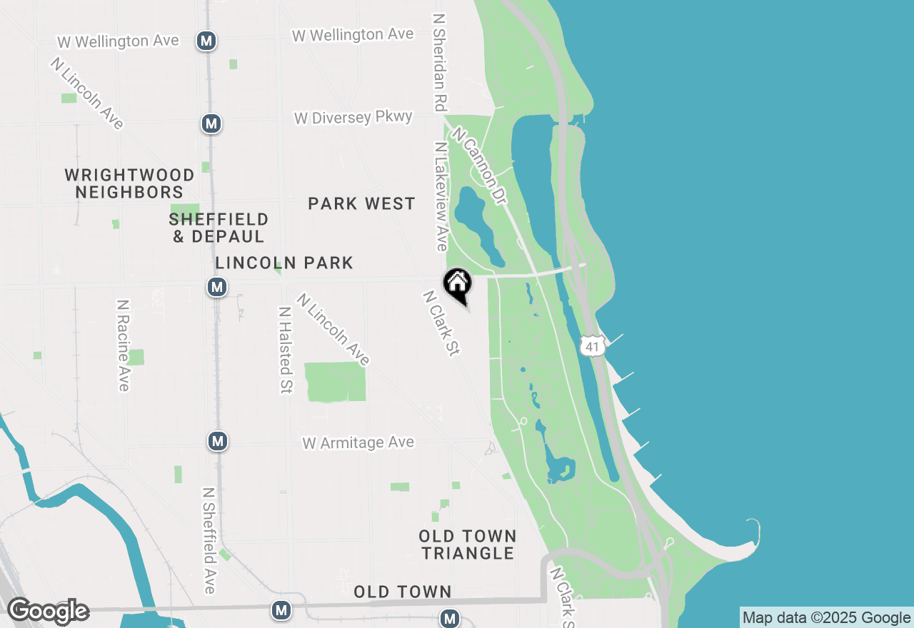 Map of 2300 N Commonwealth Avenue #7D, Chicago, IL 60614