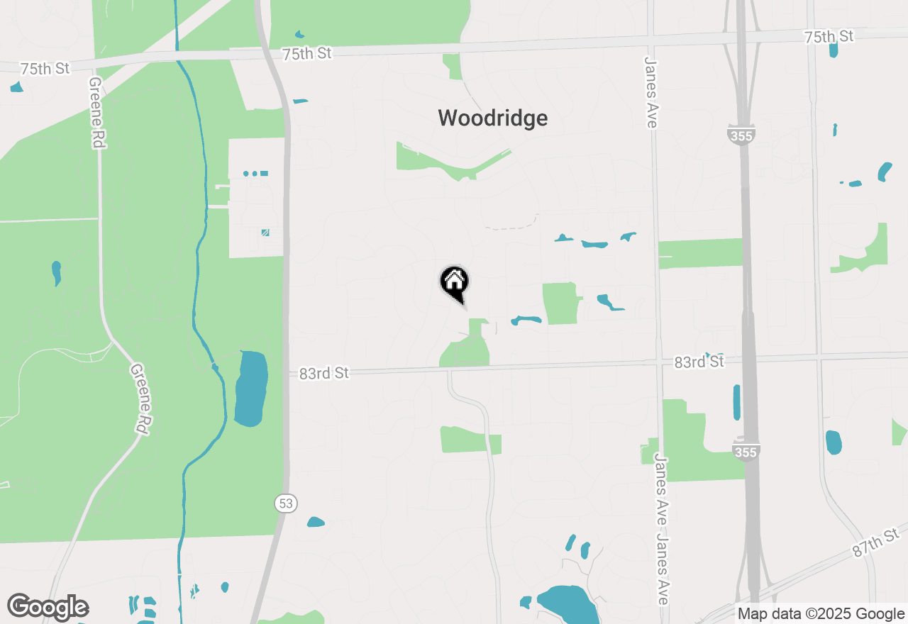 Map of 8119 Leawood Lane, Woodridge, IL 60517