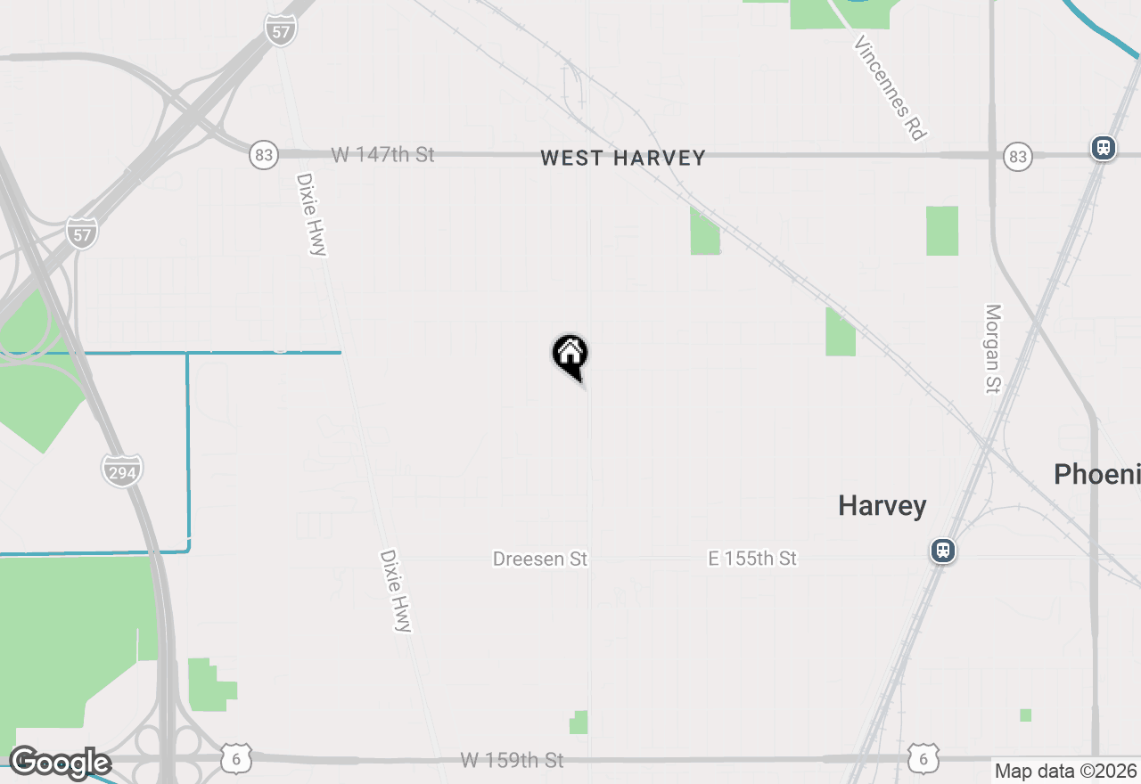 Map of 15133 S Honore Avenue, Harvey, IL 60426