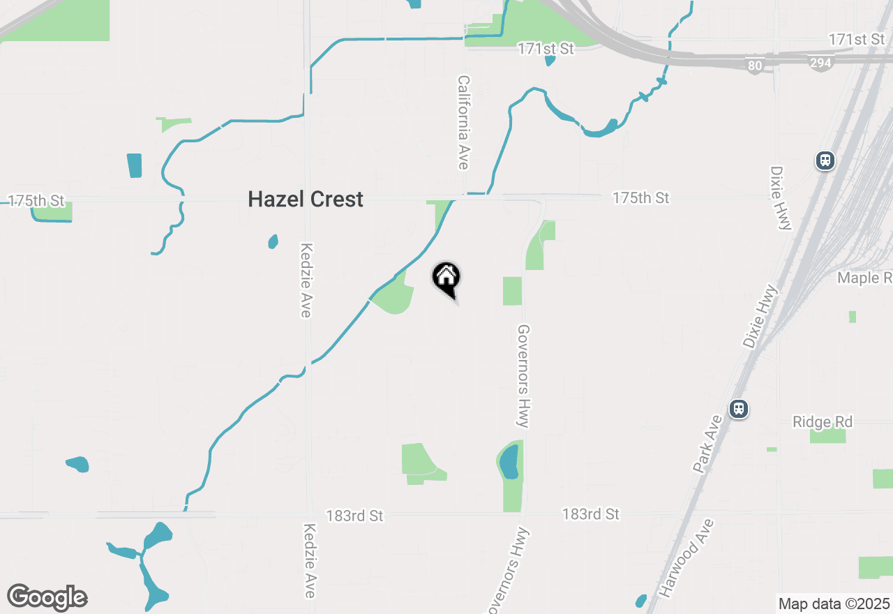 Map of 17719 Dogwood Lane S, Hazel Crest, IL 60429