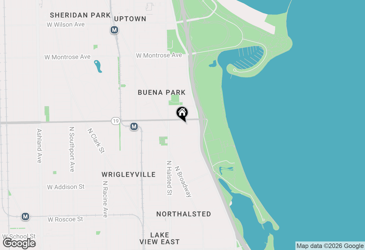 Map of 3939 N Pine Grove Avenue #2F, Chicago, IL 60613