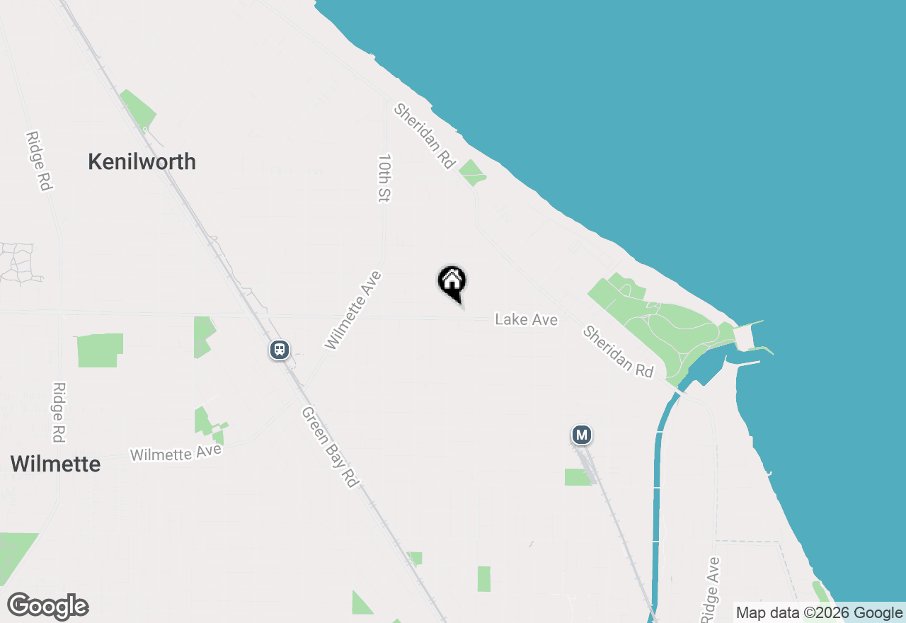 Map of (Address confidential), Wilmette, Illinois 60091