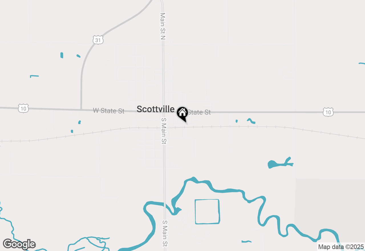Map of 0 S Columbia Avenue, Scottville, MI 49454