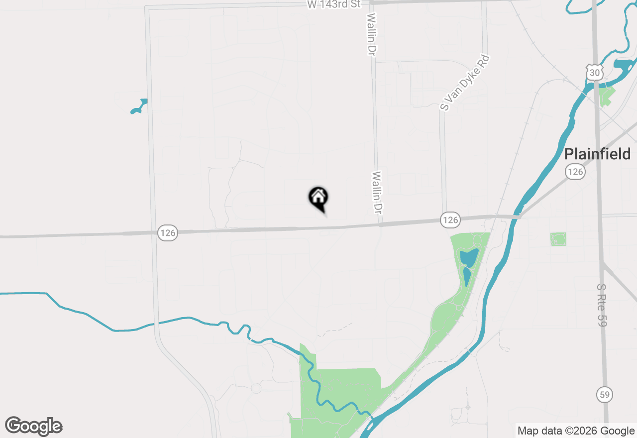 Map of 15130 S Henebry Lane, Plainfield, IL 60544