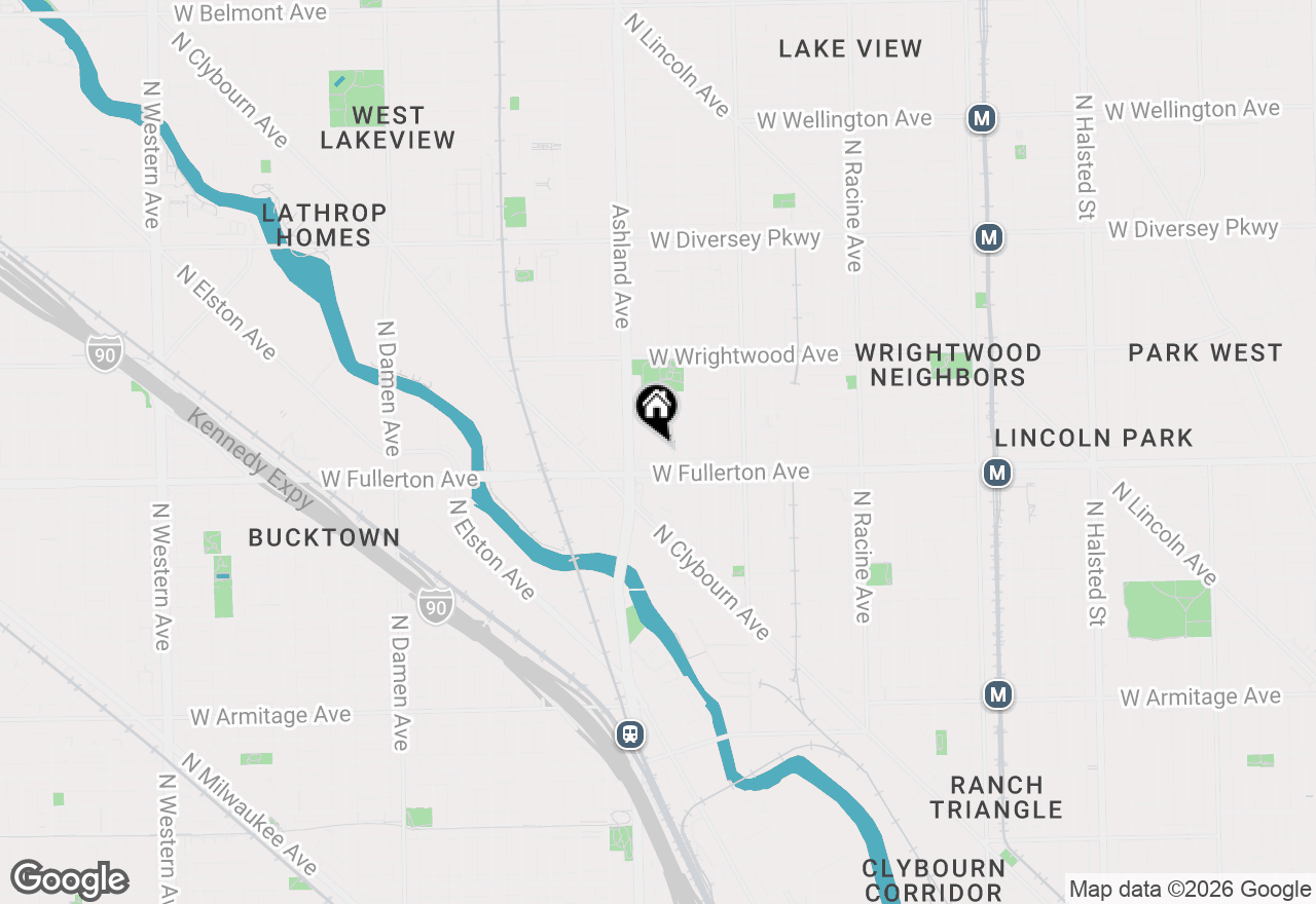 Map of 1529 W Montana Street #3, Chicago, IL 60614