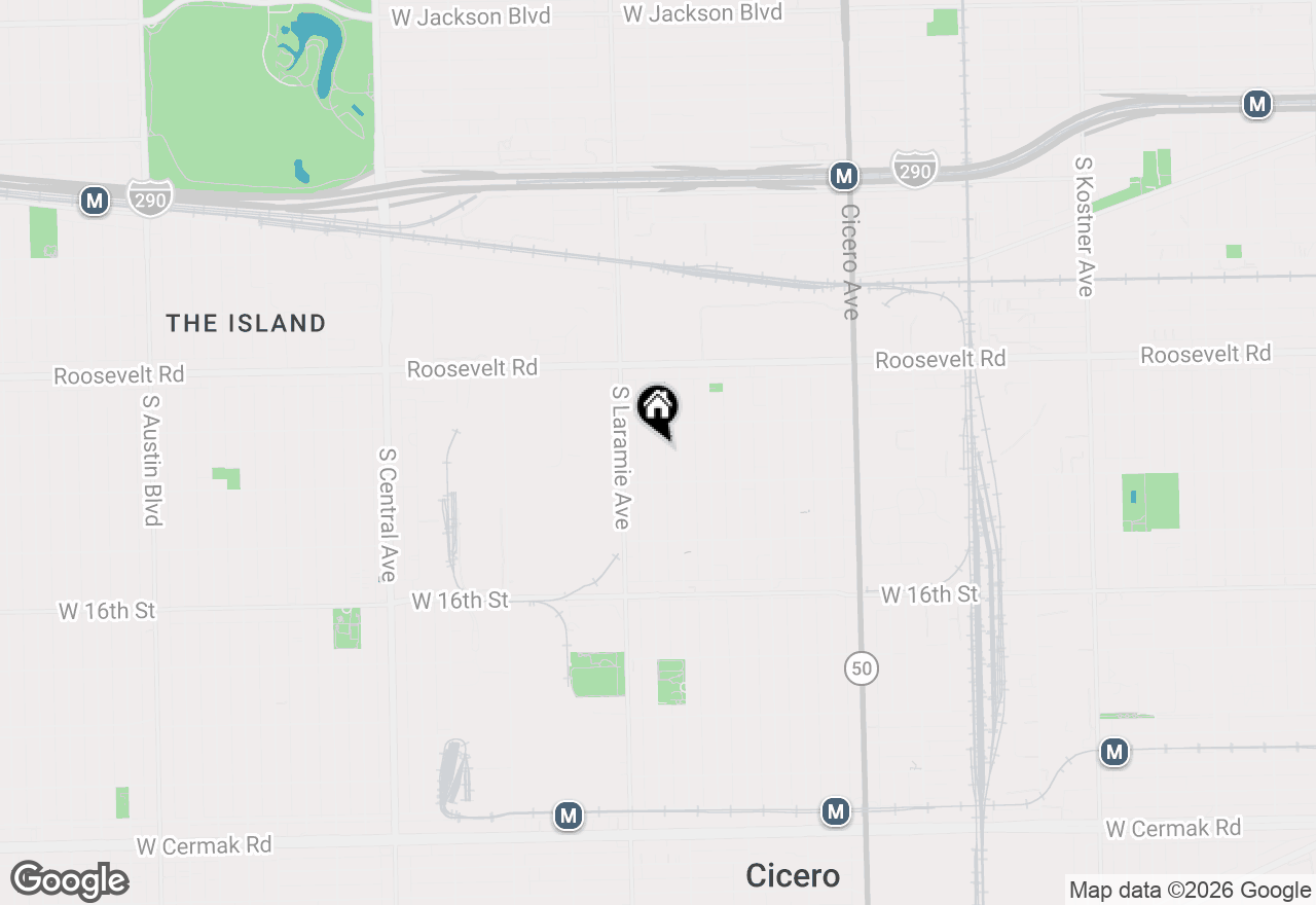 Map of 1323 S 51 Court, Cicero, IL 60804