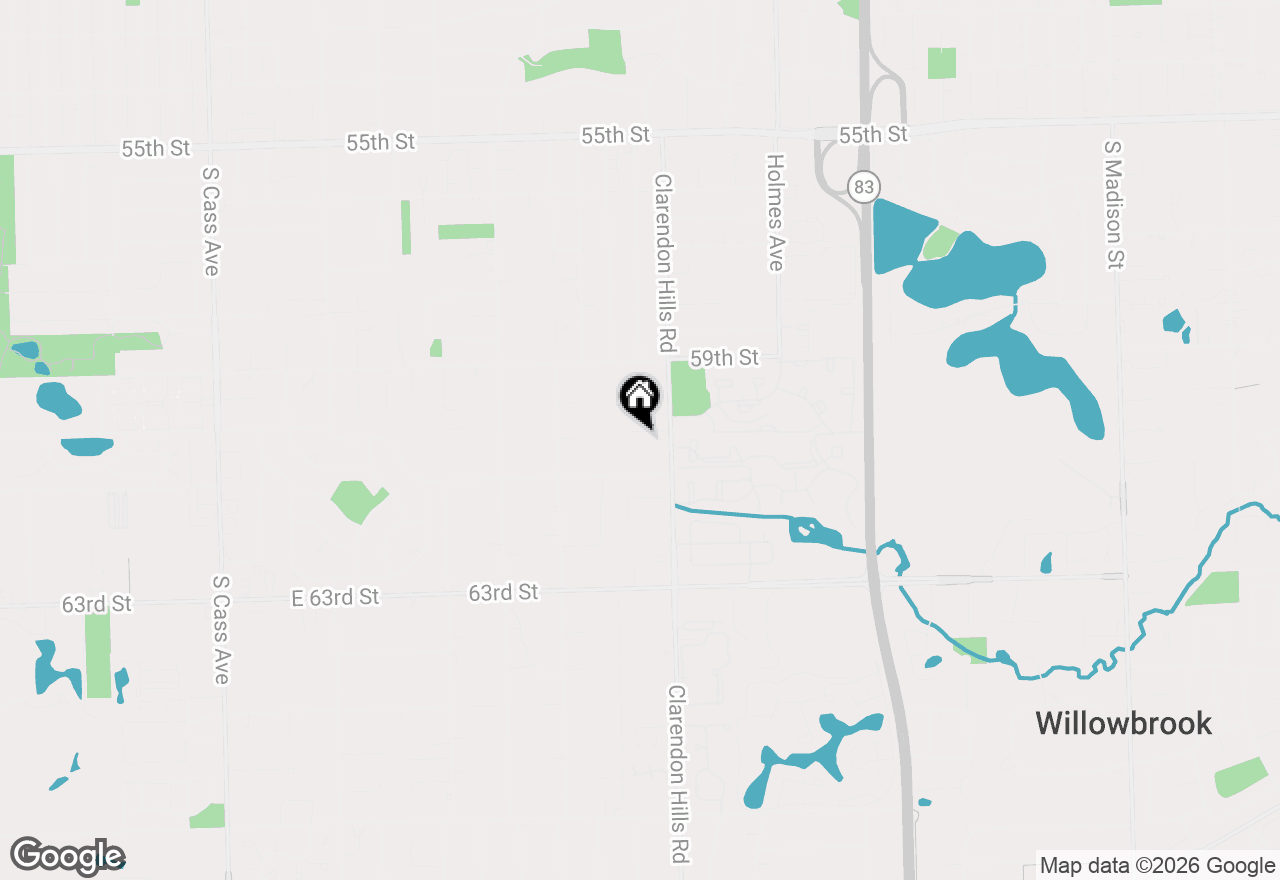 Map of 321 60th Court, Willowbrook, IL 60527
