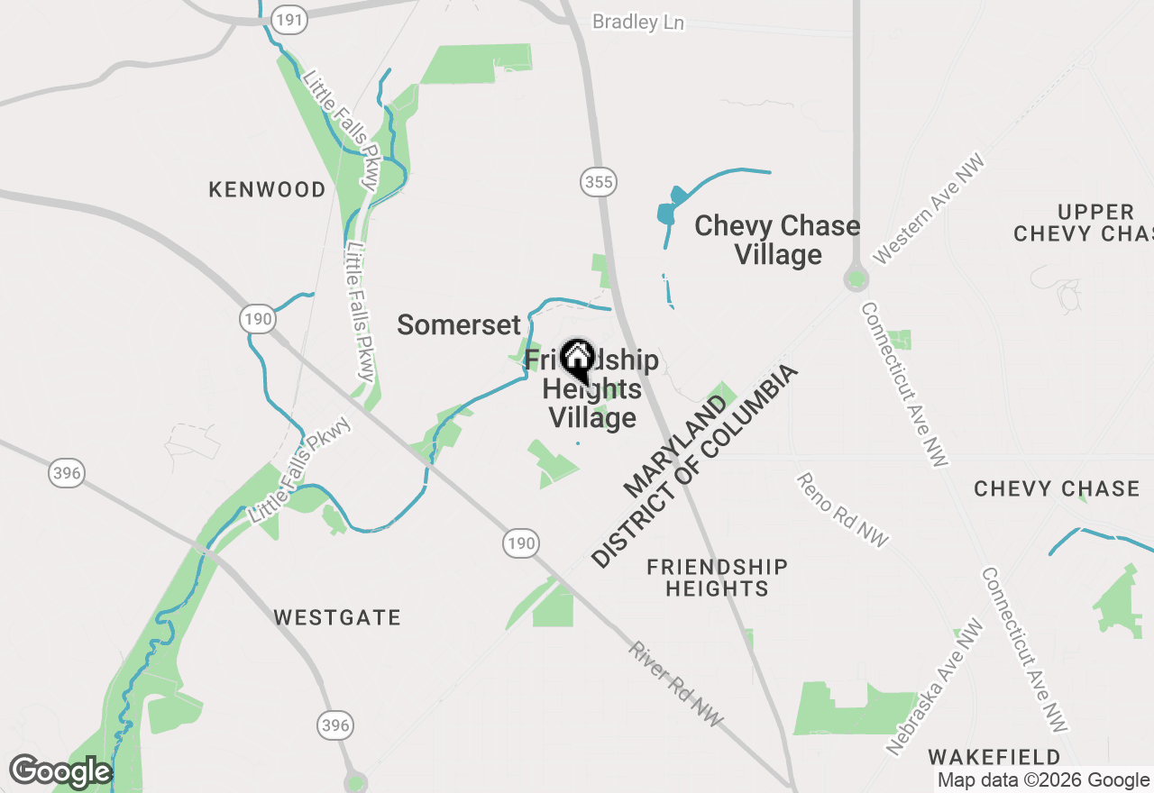 Map of 4550 N Park Avenue #910, Chevy Chase, MD 20815
