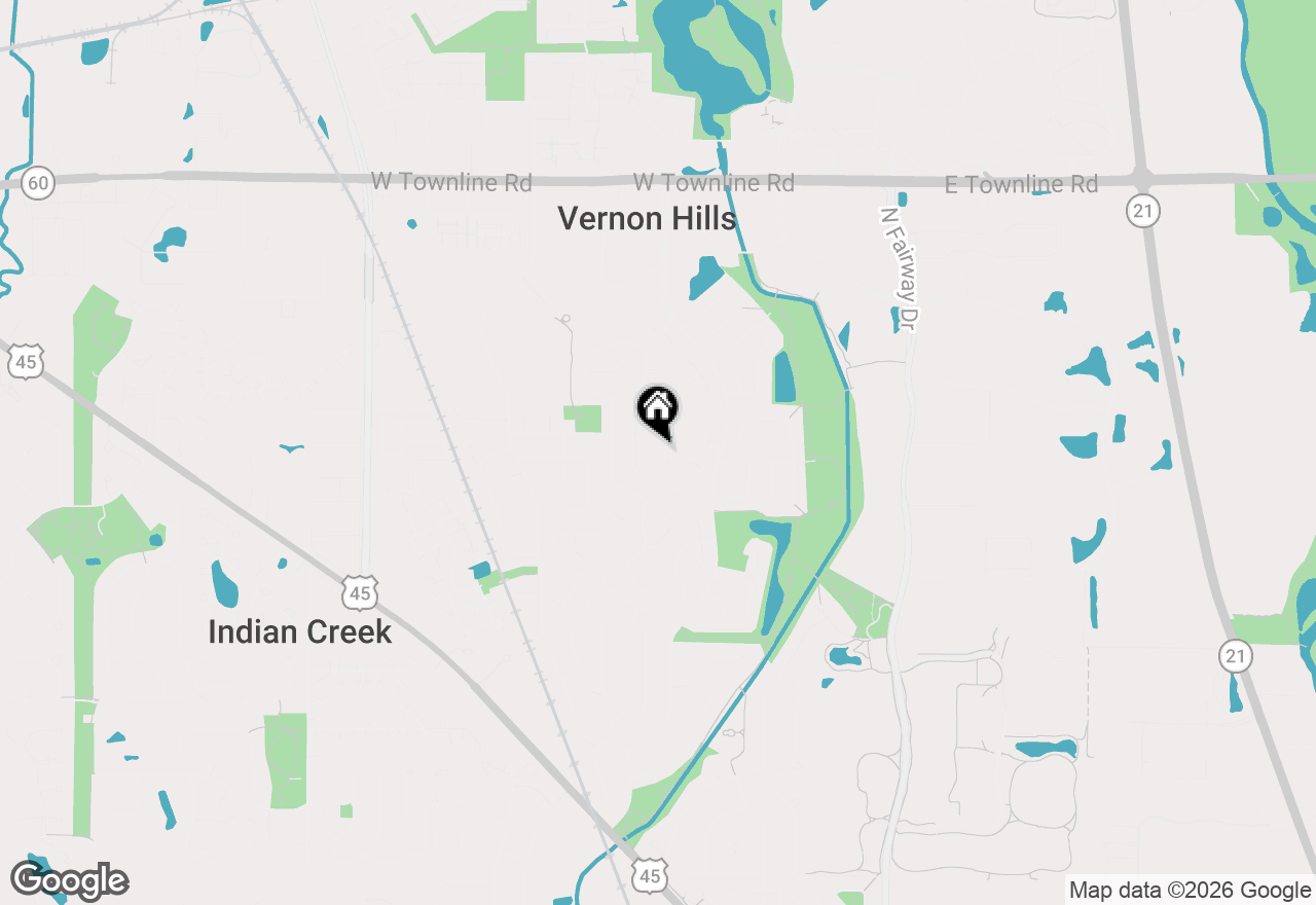 Map of 228 Abilene Lane, Vernon Hills, IL 60061