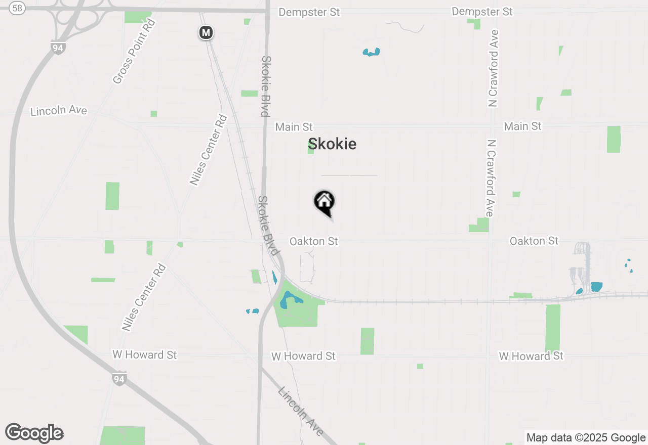 Map of 8037 Kenton Avenue #2S, Skokie, IL 60076