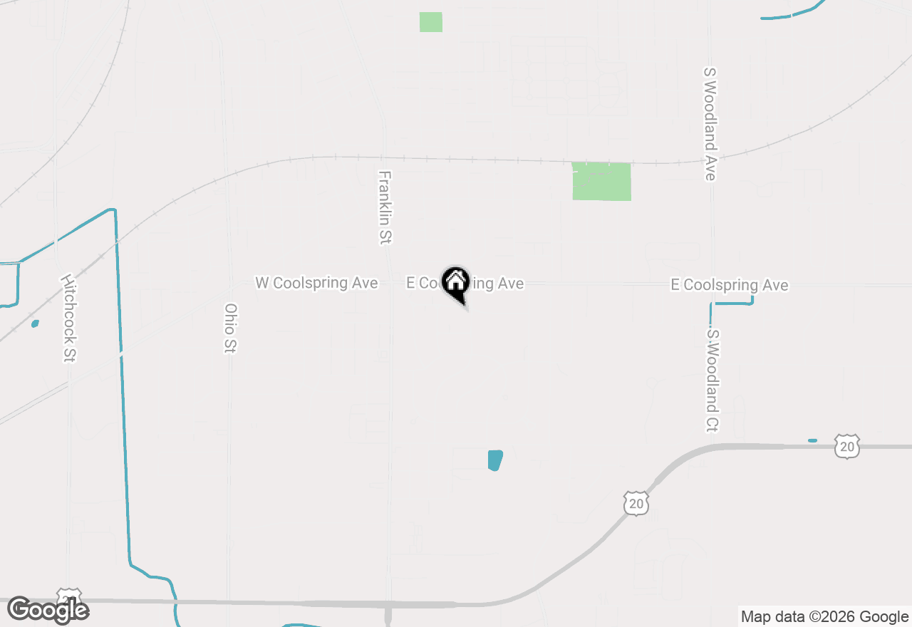 Map of 213 Kenwood Place, Michigan City, IN 46360