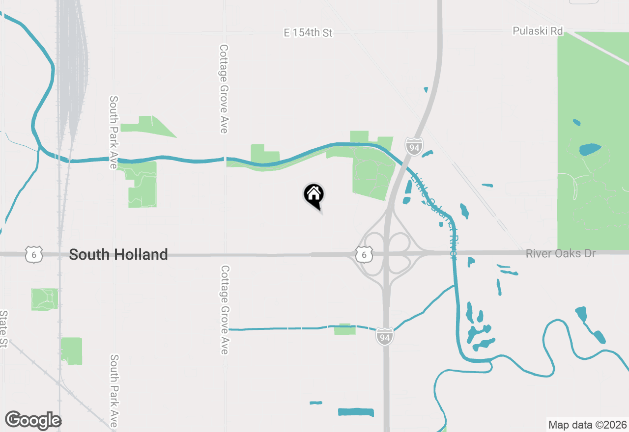 Map of 16037 Minerva Avenue, South Holland, IL 60473