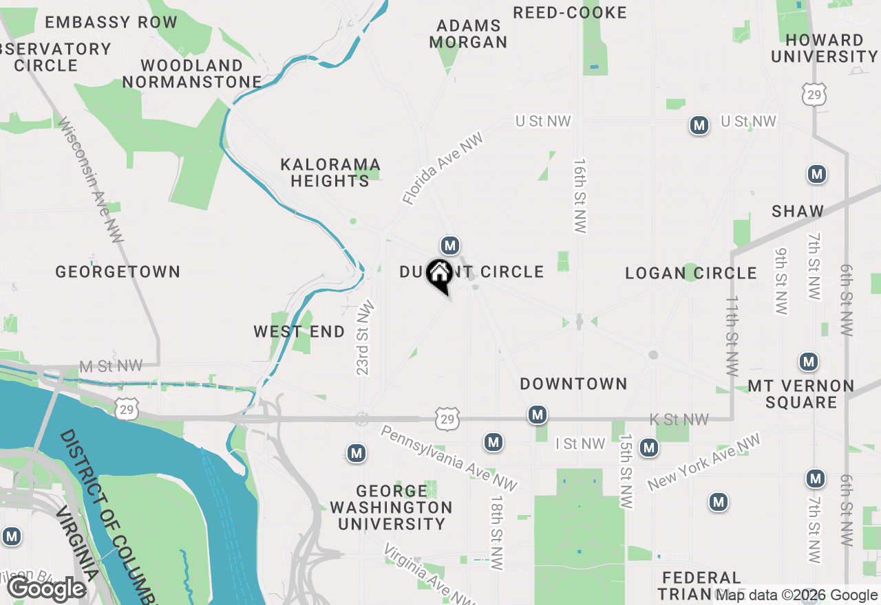 Map of 1330 New Hampshire Avenue Nw #808, Washington, DC 20036