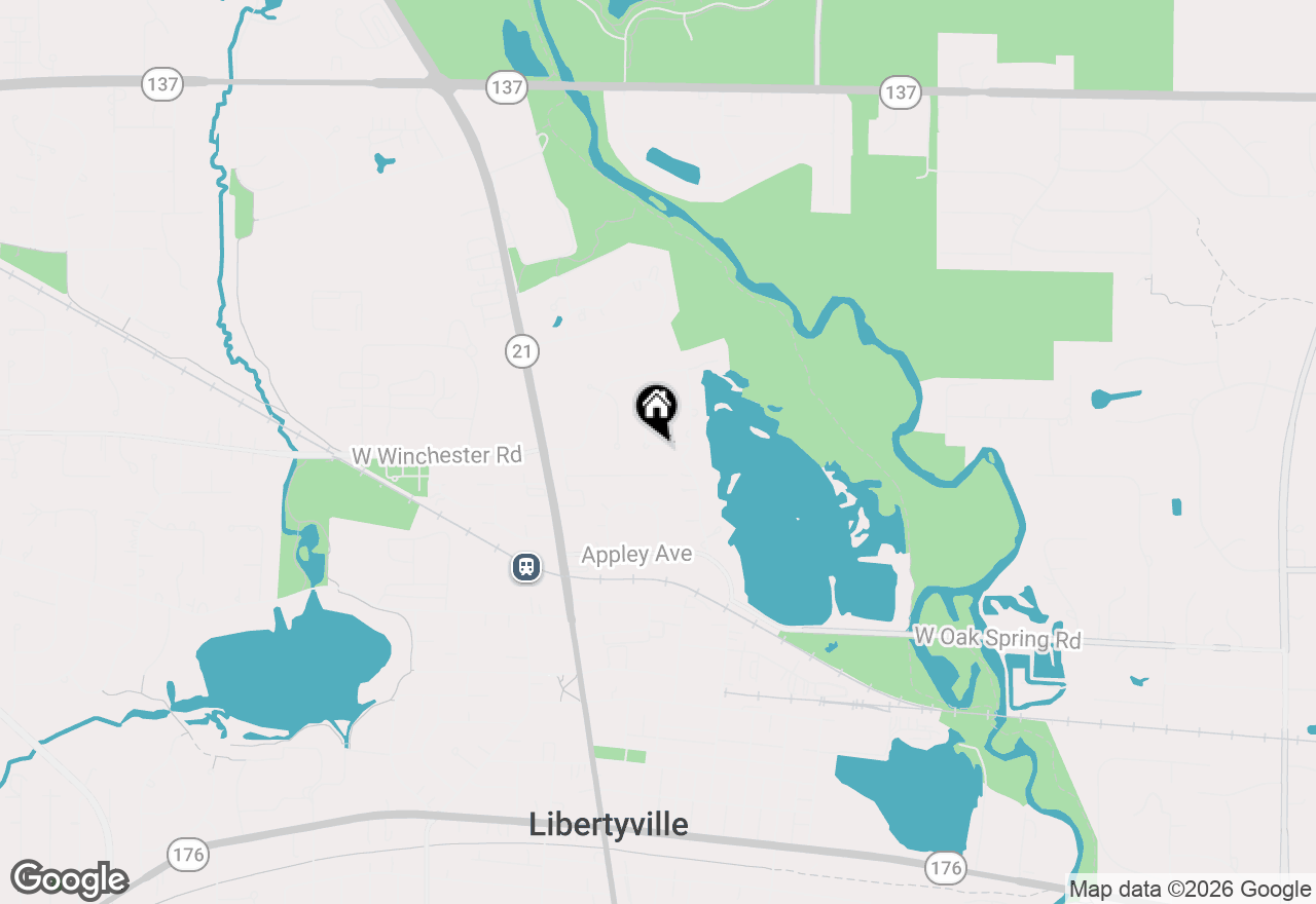 Map of 315 Minear Drive, Libertyville, IL 60048