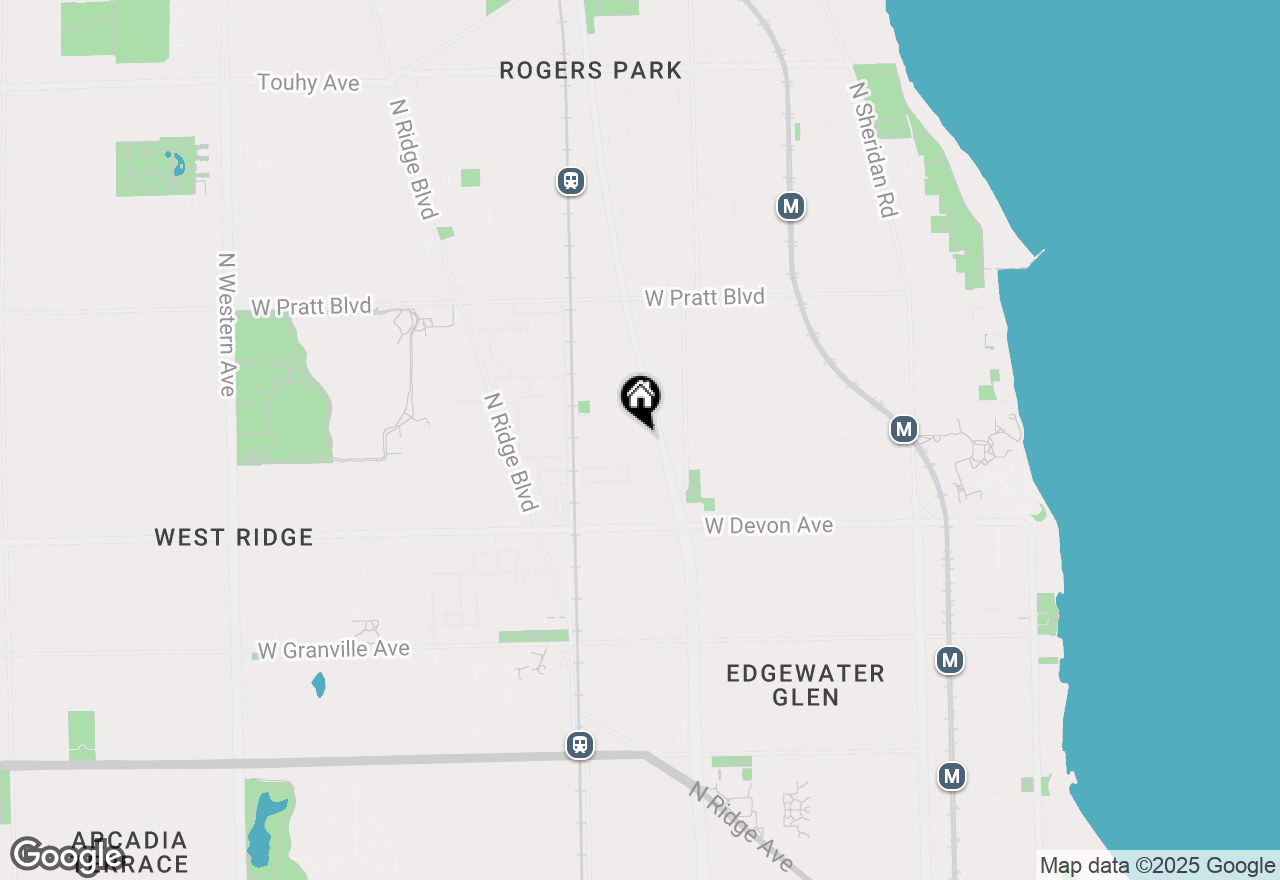 Map of (Address confidential), Chicago, Illinois 60626