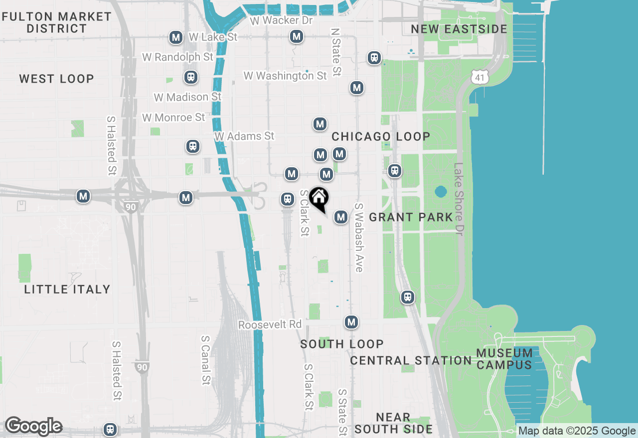 Map of 600 S Dearborn Street #501, Chicago, IL 60605