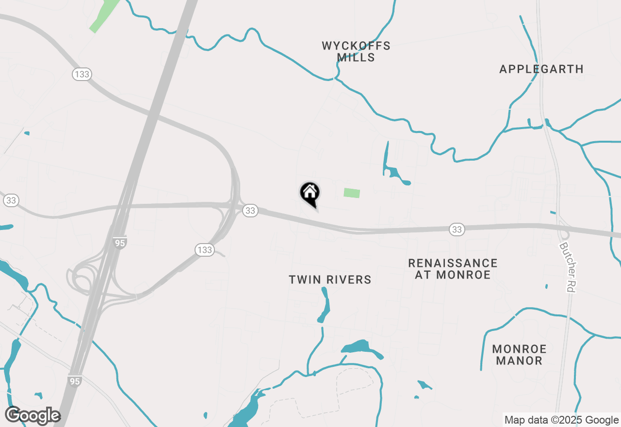 Map of 2 E Avon Drive, Hightstown, NJ 08520