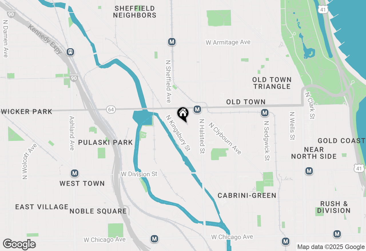 Map of 1515 N Fremont Street #414, Chicago, IL 60642