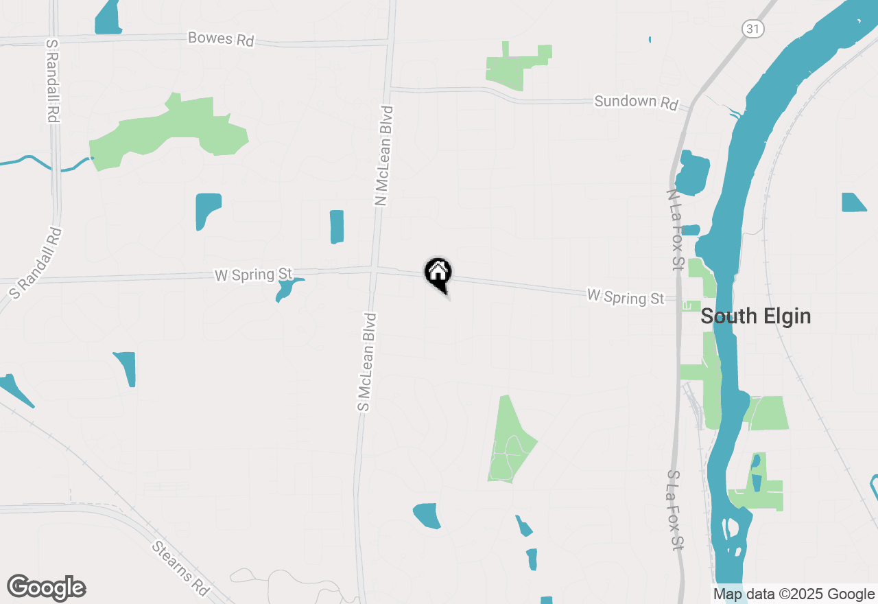 Map of 3 Brandywine Court, South Elgin, IL 60177