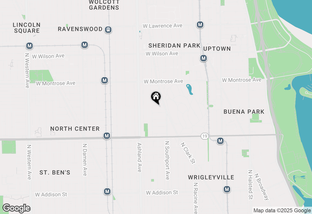 Map of 1442 W Berteau Avenue, Chicago, IL 60613