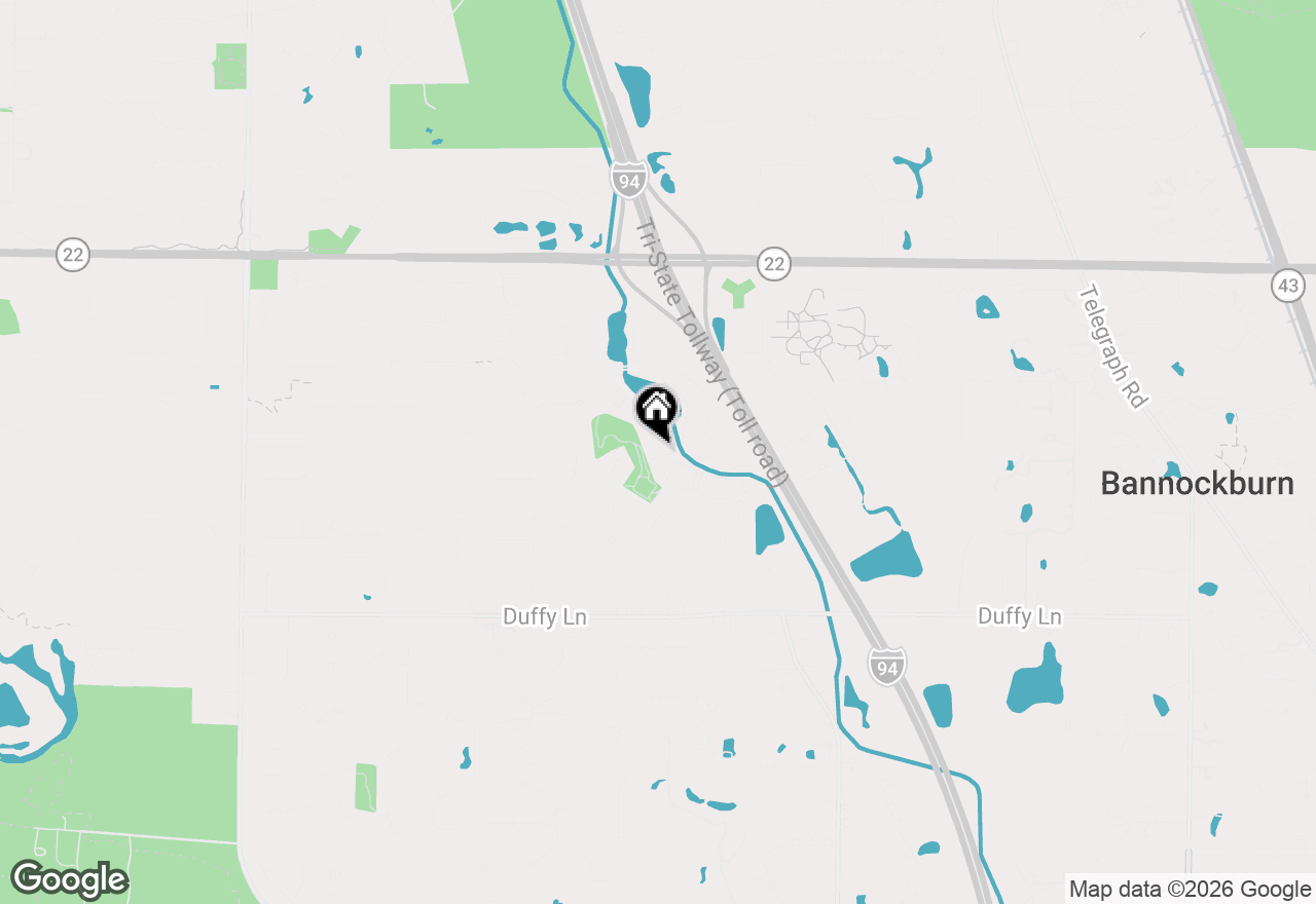 Map of 12 Sommerset Lane, Lincolnshire, IL 60069