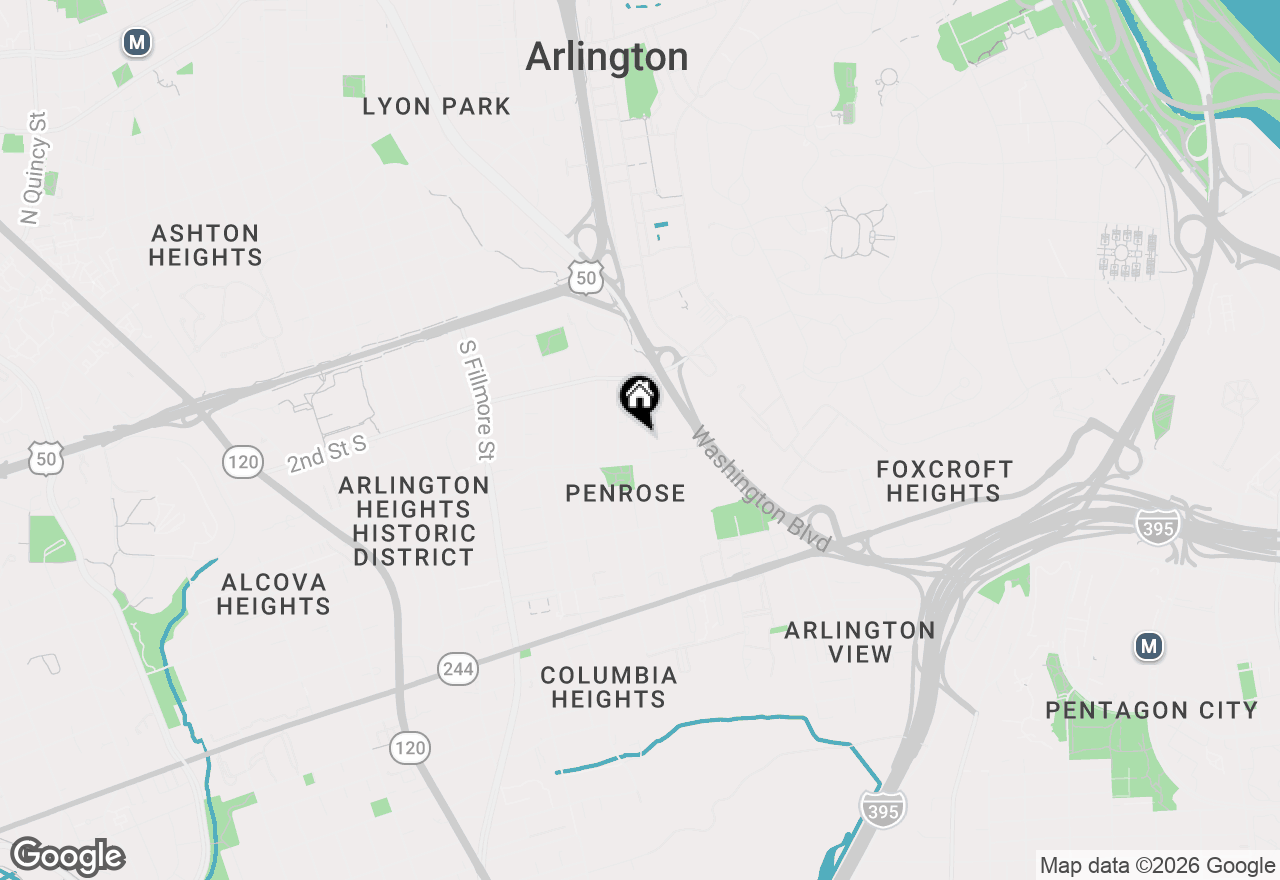 Map of 500 S Courthouse Road #9, Arlington, VA 22204