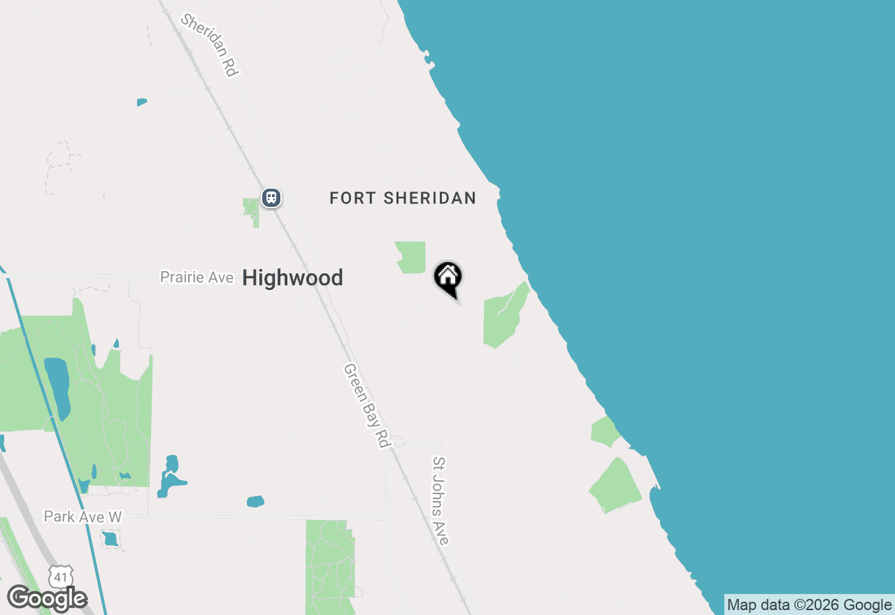 Map of 235 Moraine Road, Highland Park, IL 60035